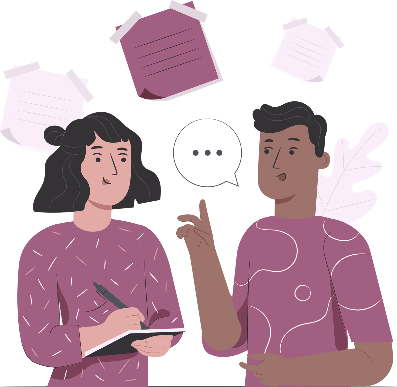 profesional revisando y realizando corrección de estilo en una tesis académica