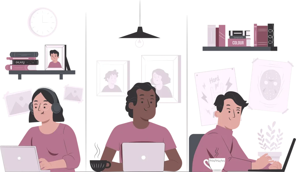 personajes representando el contexto académico al analizar cuánto cobran por hacer una tesis en Venezuela